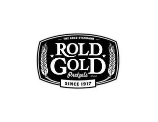 THE GOLD STANDARD, ROLD GOLD PRETZELS BRAND, SINCE 1917 logo