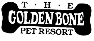 THE GOLDEN BONE PET RESORT logo