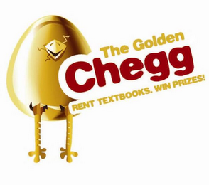 THE GOLDEN CHEGG RENT TEXTBOOKS. WIN PRIZES! logo