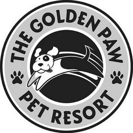 THE GOLDEN PAW PET RESORT logo