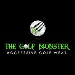 THE GOLF MONSTER AGGRESSIVE GOLF WEAR logo