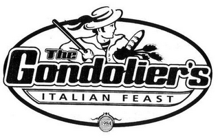 THE GONDOLIER'S ITALIAN FEAST 1984 logo