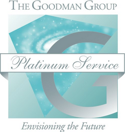 THE GOODMAN GROUP PLATINUM SERVICE ENVISIONING THE FUTURE G logo