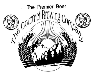 THE GOURMET BREWING COMPANY THE PREMIER BEER COMPANY ESTABLISHED MCMXCII BEST BEER logo