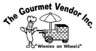 THE GOURMET VENDOR INC. "WIENIES ON WHEELS" logo