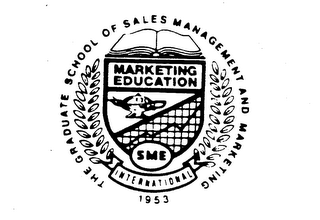 THE GRADUATE SCHOOL OF SALES MANAGEMENT AND MARKETING SME MARKETING EDUCATION INTERNATIONAL 1953 logo