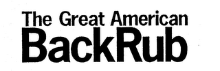 THE GREAT AMERICAN BACKRUB logo
