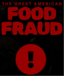 THE GREAT AMERICAN FOOD FRAUD ! logo