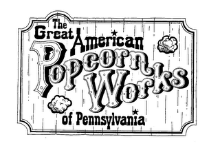 THE GREAT AMERICAN POPCORN WORKS OF PENNSYLVANIA logo