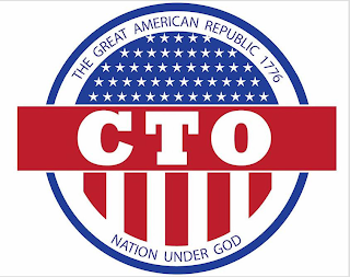 THE GREAT AMERICAN REPUBLIC 1776 CTO NATION UNDER GOD logo