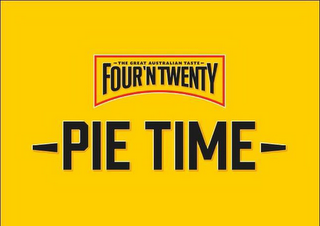 THE GREAT AUSTRALIAN TASTE FOUR'N TWENTY PIE TIME logo