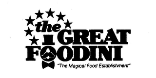 THE GREAT FOODINI THE MAGICAL FOOD ESTABLISHMENT logo