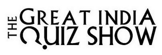 THE GREAT INDIA QUIZ SHOW logo