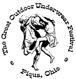 THE GREAT OUTDOOR UNDERWEAR FESTIVAL PIQUA, OHIO logo