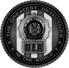 THE GREATEST DETECTIVES IN THE WORLD CITY OF NEW YORK POLICE DETECTIVE DEA logo