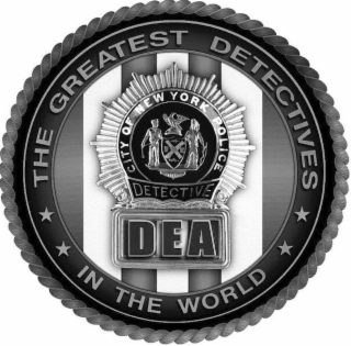 THE GREATEST DETECTIVES IN THE WORLD CITY OF NEW YORK POLICE DETECTIVE DEA logo