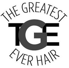 THE GREATEST EVER TGE HAIR logo