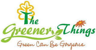 THE GREENER THINGS - GREEN CAN BE GORGEOUS logo