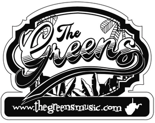 THE GREENS WWW.THEGREENSMUSIC.COM logo