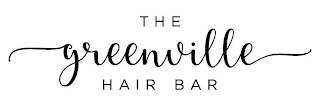 THE GREENVILLE HAIR BAR logo