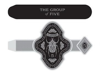 THE GROUP OF FIVE ILLUSIONE 5 TREASON · BY · TONGUES · THAT · WHISPER · SUSURRATIO · LINGUARUM · EST · PRODITIO · 5 logo