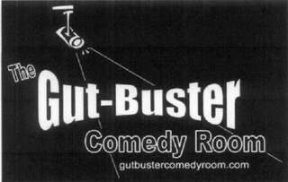 THE GUT-BUSTER COMEDY ROOM GUTBUSTERCOMEDYROOM.COM logo