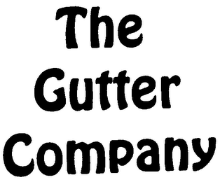 THE GUTTER COMPANY logo