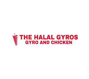 THE HALAL GYROS GYRO AND CHICKEN logo