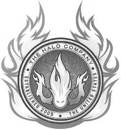 THE HALO COMPANY ESTABLISHED 2009 THE UNITED STATES logo