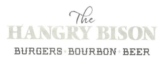 THE HANGRY BISON BURGERS BOURBON BEER logo