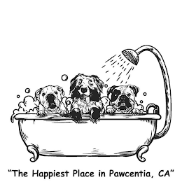 "THE HAPPIEST PLACE IN PAWCENTIA, CA" logo