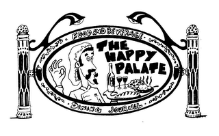 THE HAPPY PALATE FOOD AND BEVERAGE DINING JOURNAL logo