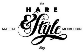 THE HARE & STYLE BLOG MALIHA MOHIUDDIN logo
