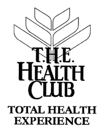 T.H.E. HEALTH CLUB TOTAL HEALTH EXPERIENCE logo