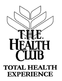 T.H.E. HEALTH CLUB TOTAL HEALTH EXPERIENCE logo