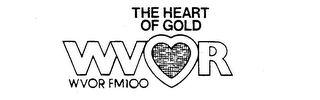 THE HEART OF GOLD WVOR FM100 logo