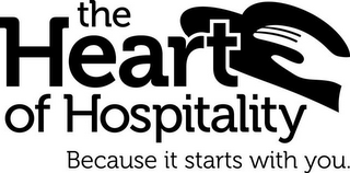 THE HEART OF HOSPITALITY BECAUSE IT STARTS WITH YOU. logo
