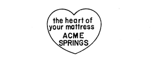 THE HEART OF YOUR MATTRESS ACME SPRINGS logo