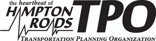 THE HEARTBEAT OF HAMPTON ROADS TPO TRANSPORTATION PLANNING ORGANIZATION logo