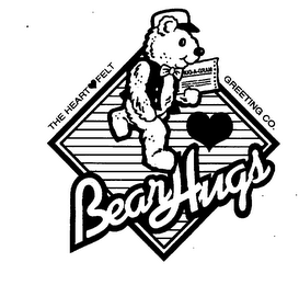 THE HEARTFELT GREETING CO. BEAR HUGS HUG-A-GRAM logo