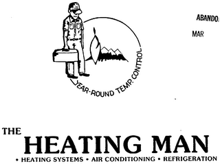 THE HEATING MAN . HEATING SYSTEMS . AIR CONDITIONING . REFRIGERATION YEAR-ROUND TEMP. CONTROL logo