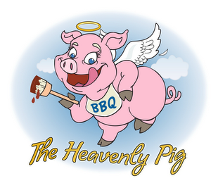 THE HEAVENLY PIG BBQ logo