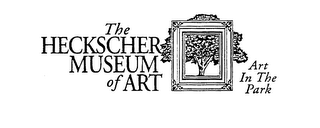 THE HECKSCHER MUSEUM OF ART ART IN THE PARK logo