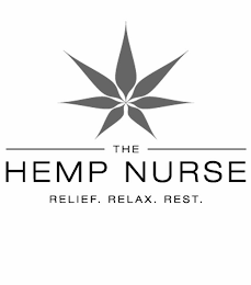 THE HEMP NURSE RELIEF. RELAX. REST. logo