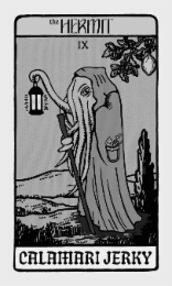 THE HERMIT IX CALAMARI JERKY logo