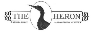 THE HERON, 40 MAIN STREET, NARROWSBURG, NY 12764 logo