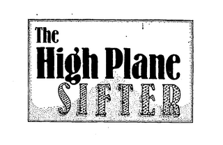 THE HIGH PLANE SIFTER logo