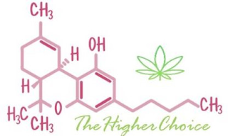 THE HIGHER CHOICE CH3 H H OH O H3C CH3 logo