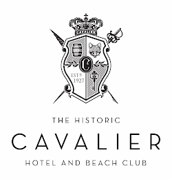 THE HISTORIC CAVALIER HOTEL AND BEACH CLUB CAVALIER EST D 1927 logo