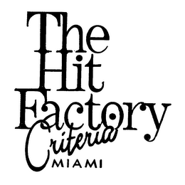 THE HIT FACTORY CRITERIA MIAMI logo
